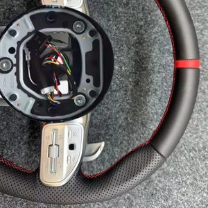 Volante de Cuero para <span class=keywords><strong>Mercedes</strong></span> Benz Glc Gle Gls Glk <span class=keywords><strong>Clase</strong></span> C Amg W204 C63 W212 W218 W207 W172 W213 W205 - Product Image 5