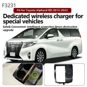 Chargeur sans fil pour voiture pour Toyota Alphard série 30 2015 2016 2017 2018 2019 2020 Accessoires Plaque de charge rapide pour téléphone 15W Adaptateur - Product Image 2
