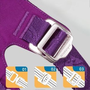 Winhye su geçirmez açık yüksek kaliteli naylon köpekler için yelek tasma hafif ayarlanabilir yansıtıcı yumuşak kaçış geçirmez evcil hayvan koşumu - Product Image 4