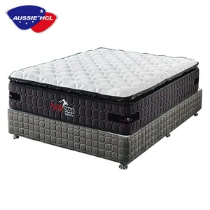 Bamboo Queen King Luxury Bed Foam Mattress Topper Pillow Top Hilton Comfort 5 Star Hotel Pocket Spring Gel Memory Foam Mattress