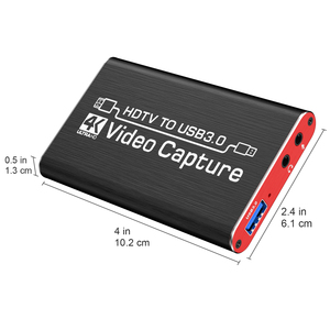 <span class=keywords><strong>Tarjeta</strong></span> de Captura de Video 4K OEM Negra y <span class=keywords><strong>Roja</strong></span>, Dispositivo de Captura HDTV a USB3.0 con Cable USB y Cable HD - Product Image 5