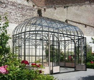 Gazebo <span class=keywords><strong>en</strong></span> <span class=keywords><strong>fer</strong></span> forgé durable Pergola <span class=keywords><strong>en</strong></span> métal Serre de pavillon de jardin extérieur Serre victorienne - Product Image 6