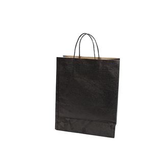 Sacs en papier kraft écologiques classiques personnalisés avec poignées longues pour l'emballage alimentaire et les courses – Vente en gros - Product Image 4