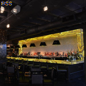 <span class=keywords><strong>Bancone</strong></span> <span class=keywords><strong>Bar</strong></span> Personalizzato per Pub e Ristoranti, <span class=keywords><strong>Bancone</strong></span> Commerciale per Casinò e Cocktail <span class=keywords><strong>Bar</strong></span>, <span class=keywords><strong>Bancone</strong></span> <span class=keywords><strong>Bar</strong></span> di Lusso in Pietra Traslucida con LED per Banchetti - Product Image 3