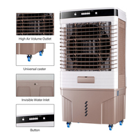 Refroidisseur d'air évaporatif portable Cool Breeze, alimenté par courant alternatif, 8000 m3/h, commande mécanique, silencieux, pour la chambre, le bureau, le garage, l'extérieur