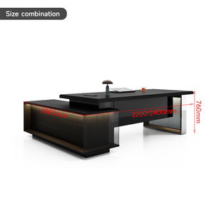 Liyu Furniture Modern L-Shaped Executive Desk with <strong>Drawers</strong> Easy Assembly Boss Director <strong>Office</strong> Table Escritorios De Oficina - Product Image 6