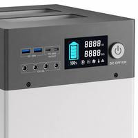 Stasiun Daya Portabel Terpisah 1000W 2009Wh LiFePO4 Generator Tenaga Surya 8000 Siklus 45W USB-C PD Input Tenaga Surya 450W Gelombang Sinus Murni