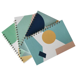 Quaderno alla Moda con Motivo Astratto, Rilegato con Filo, Carta Offset Crema 100g, a Righe per Scrittura e Diario - Product Image 5