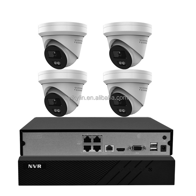 Manufacturer 5mp 8mp 4 8 16 Channel HD AI Ip Poe Nvr Home Outdoor Security Eyeball Camera Surveillance Cctv System Kit