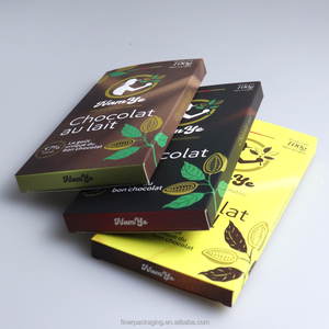 Boîte d'emballage en carton blanc personnalisée pour barres <span class=keywords><strong>chocolat</strong></span>ées, adaptée au régime cétogène et faible en glucides - Product Image 4