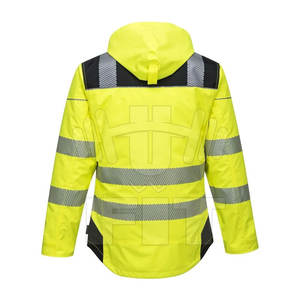 Chaqueta de seguridad de invierno personalizada, transpirable, 3M, tela de poliéster reflectante, chaqueta de trabajo con logotipo, ropa de trabajo reflectante personalizable - Product Image 3