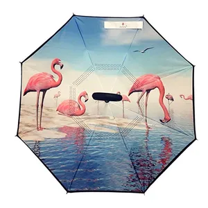 paraguas flamingo robusto alta calidad con diseños -