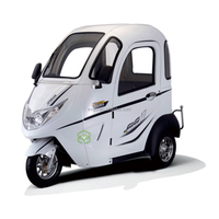 Nouvelle voiture électrique domestique mini à basse vitesse EV-GO, carrosserie fermée, 1500W, 60V, capacité de charge 230KG, capacité de transport 3 personnes, vitesse 30-50km/h