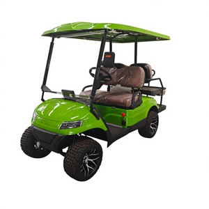 Voiturette de golf électrique 4 places à toit ouvert, véhicule utilitaire, transporteur de passagers 3 places pour complexe hôtelier, parcours de golf, parking - Product Image 1