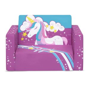 โซฟาสำหรับเด็ก<span class=keywords><strong>2</strong></span> in 1กันรอยเปื้อนและโครงสร้างโฟมรูปยูนิคอร์น - Product Image 5