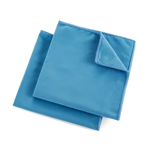 Wholesale Premium Microfiber Suede Cloth Overlock Edge Lint Free Microfiber Glass Cleaning Cloth For Screen