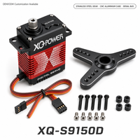 Servomoteur Brushless 150 kg XQ-S9150D à Couple Élevé, Bus Série, Étanche, Moteur Numérique, Boîtier CNC en Aluminium, 16,8 V, pour Bras Robotique Métallique