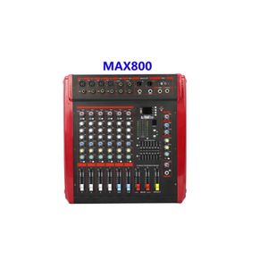 +48V Phantom Power MAX800 Professional 8-Channel USB <strong>Interface</strong> Controller 350W Audio Amplifier Mixer - Product Image 1