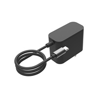Chargeur rapide USB-C PD 65W avec câble fixe adapté aux smartphones/ordinateurs portables/autres appareils numériques EU/US/AU/UK en option