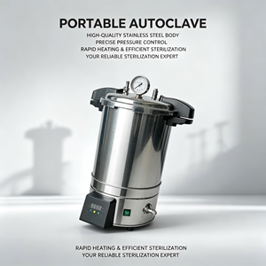 Autoclave portátil HTSY CHINA para esterilización a vapor HTSY-P18III, autoclave portátil para hospitales veterinarios - Product Image 1