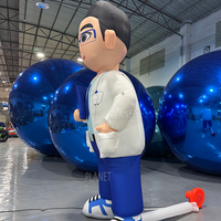 Grande mascotte personnalisable de célébrité d'Internet, docteur gonflable de bande dessinée de publicité extérieure pour le centre commercial
