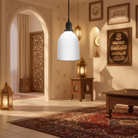 Lampe tactile LED blanche au design mosquée, lecteur numérique Coran, haut-parleur islamique portable en plastique – Vente en gros