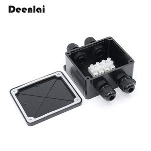 Deenlai FSH714 Caja de conexiones de 4 vías resistente <span class=keywords><strong>a</strong></span> la intemperie con terminales para la conexión de 3 polos Fase neutra y <span class=keywords><strong>cable</strong></span> de <span class=keywords><strong>tierra</strong></span> - Product Image 4