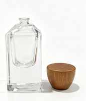 Flacon de parfum en verre givré personnalisé avec logo, 30/50/100 ml, kit d'emballage complet avec couvercle et boîte de base, sac en papier cadeau