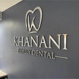 Papan Nama Bisnis Salon kecantikan, tanda Logo potongan Laser kustom tanda bisnis 3D besar untuk dinding - Product Image 1