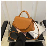 Sacs à bandoulière pour femmes en cuir PU de couleur unie, sac à main pour femmes