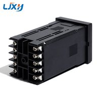 Pengontrol Suhu PID Thermostat LJXH Relay/SSR Output REX-C100 100-240VAC dengan Termokopel Tipe K Ulir M6 1m