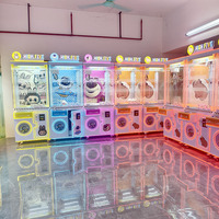 Machine à griffes commerciale à monnayeur avec éclairage LED, jeu de récompenses pour centre de divertissement familial et kiosque de centre commercial