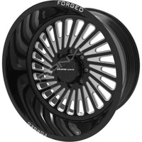Jantes forgées noires usinées 8x65 8x170 8x180 6x135 6x139.7 pour Denali 2500 Chevy 2500 Ford F150 F250 avec centres flottants personnalisés