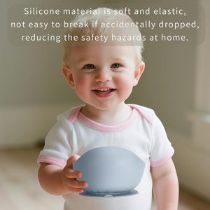 Ensemble de bols et de <span class=keywords><strong>couverts</strong></span> en silicone de qualité supérieure pour tout-petits avec options de couleur personnalisées, prise en charge de la personnalisation du logo, vente en gros - Product Image 4