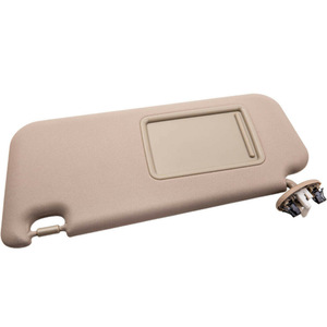 Toyota RAV4 Left Beige Sun Visor 74320-42501-A1 With Mirror And Warning Label For Car Interior Use - Product Image 2