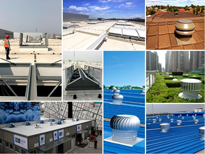 Toit éolien AC en acier inoxydable Turbo Ventilation Top Restaurant Ventilateur de toit <span class=keywords><strong>naturel</strong></span> sans puissance <span class=keywords><strong>Extracteur</strong></span> à flux axial - Product Image 6