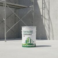 Primaire d'étanchéité écologique sans odeur à base d'émulsion de latex pour revêtement mural spécial de construction extérieure, fût de 20 kg, 20 L