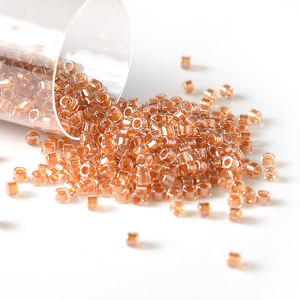 Cuentas de semilla de vidrio de <span class=keywords><strong>colores</strong></span> teñidos por dentro, <span class=keywords><strong>Miyuki</strong></span> japonesa, de alta calidad, venta al por mayor, 11/0 - Product Image 2