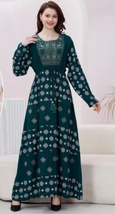Abaya <span class=keywords><strong>Maxi</strong></span> de Rayón Personalizada para Mujer Árabe de Dubái, Oriente Medio, Ropa Casual para el Hogar, Vestido Musulmán de Verano, de Fábrica en Guangdong - Product Image 2