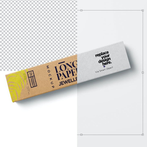 Caja de Regalo Personalizada con Logotipo Impreso, Caja de Joyería de Cartón Kraft Plegable con Cajón Deslizante Largo - Product Image 6