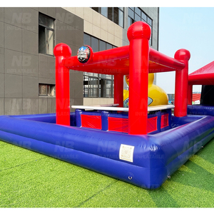 Bar Gonfiabile Rosso e <span class=keywords><strong>Blu</strong></span> con Tettoia, Lounge Portatile per Feste in Spiaggia ed Eventi in Giardino - Product Image 3