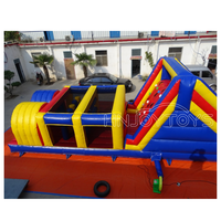 Parcours d'obstacles gonflable géant, jeu de défi sportif, jeux de carnaval