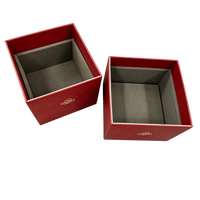 Boîte en carton dorée, emballage de luxe haut de gamme, logo imprimé sur mesure, flacon de parfum pour boîtes à montres, boîte cadeau beauté