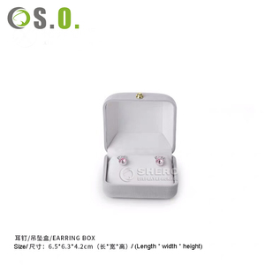 Caja de Joyería de Terciopelo con Esquinas Redondeadas, Precio de Fábrica, Multicolor, Logotipo Personalizado, Exhibición de Lujo para Anillos, Pendientes y Colgantes, Venta al Por Mayor - Product Image 4