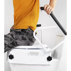 高さのある便座、トイレ用昇降式便座、高齢者・障害者用トイレ、ハンドル付き昇降式便座 - Product Image 3