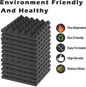 Hình dạng kim tự tháp Acoustic với vật liệu chống cháy bọt cho phòng thu âm - Product Image 3