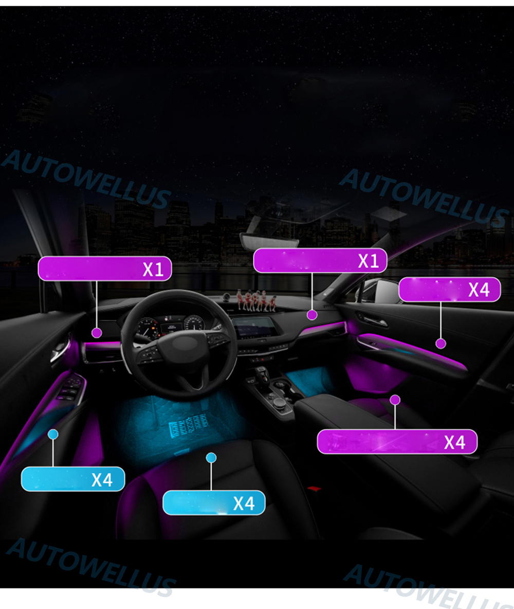 キャデラック CT6 CT5 XT4 XT5 XT4 ATS ドアライトバー RGB