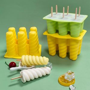 Ensemble de 6 moules à glaces réutilisables en silicone, compatibles lave-vaisselle, pour faire des glaces maison - Product Image 4