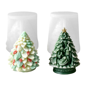 Stampi in Silicone per <span class=keywords><strong>Albero</strong></span> <span class=keywords><strong>di</strong></span> <span class=keywords><strong>Natale</strong></span> Facili da Sformare, per Candele Fai-da-Te, Pietre Aromatiche, Gesso, Resina, Decorazioni Natalizie, Regali e Artigianato - Product Image 6