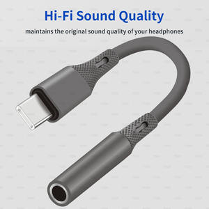 Adaptor Jack Headphone USB Type C ke 3.5mm Female dari Silika Gel Lembut, Kabel Dongle Audio USB C ke Aux untuk iPhone 15 Samsung - Product Image 3